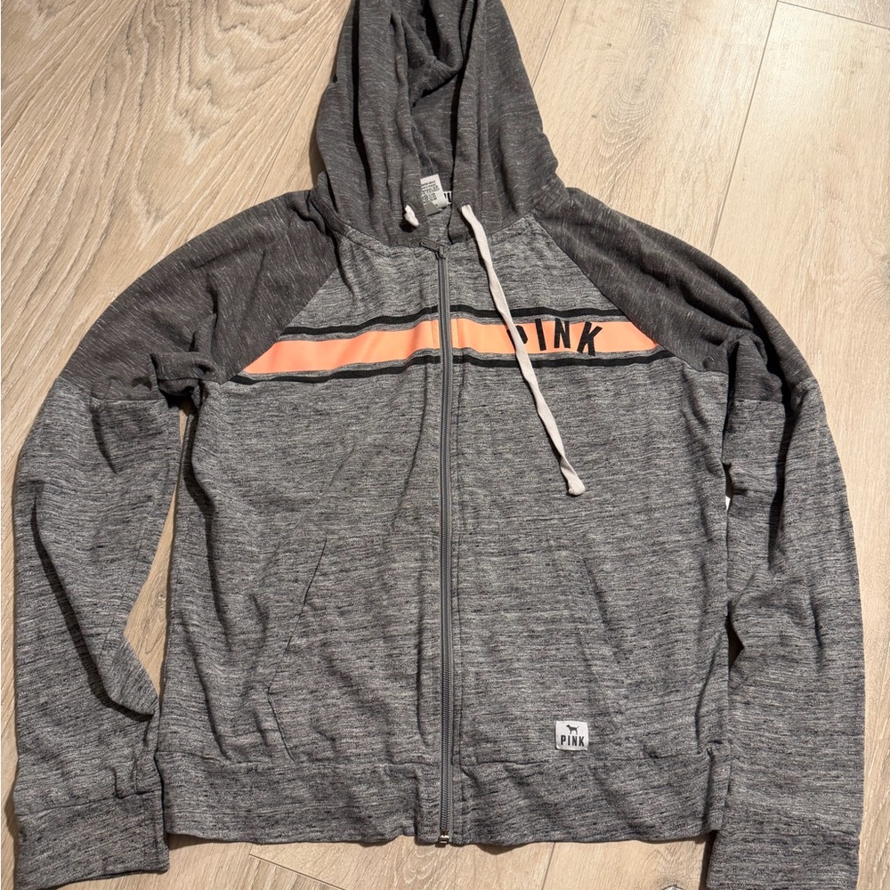 PINK Victoria's Secret Heathered Gray Hoodie